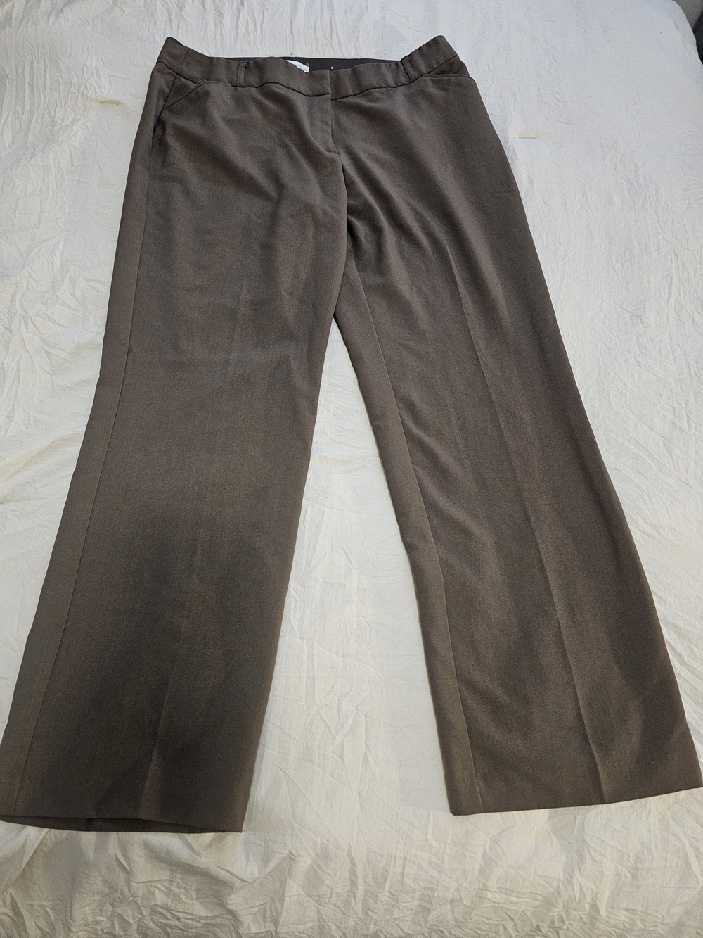 Cato Brown Wide Leg Dress Pants Size 16